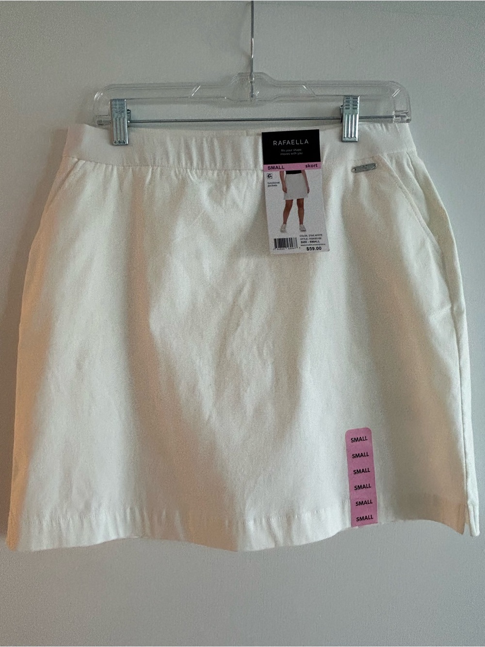 NEW: Rafaella Versatile White Skort for Summer Active Days, Travel - Picture 13 of 16